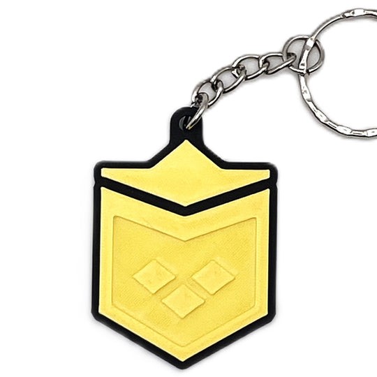 Rank Keychain Inspired From Helldivers - Cool Gaming Stuff