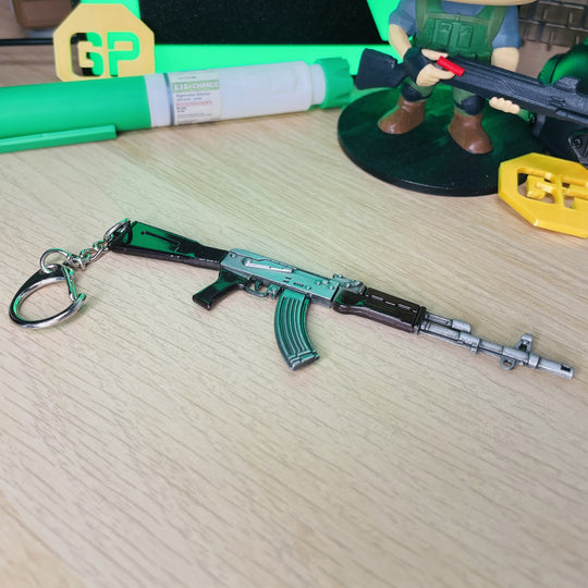 AKM 7.62x39 Assault Rifle Keychain Replica Side View