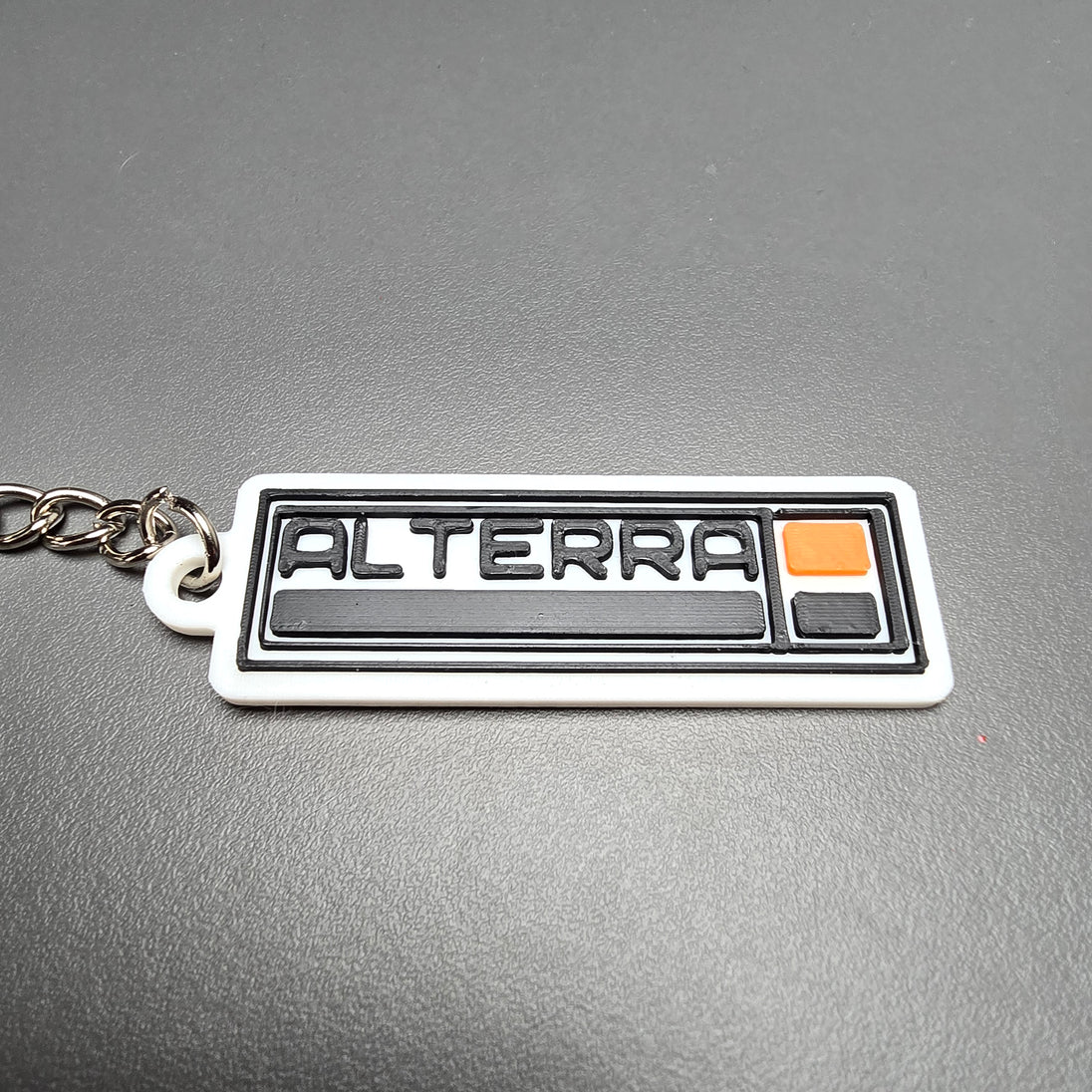 Rectangle Keyring with Alterra Name – Subnautica Inspired Keychain