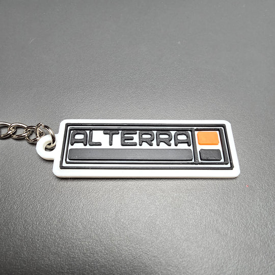Rectangle Keyring with Alterra Name – Subnautica Inspired Keychain