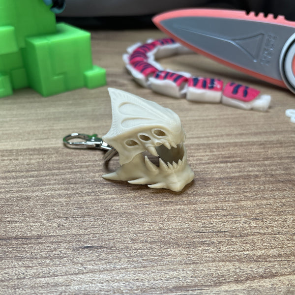 Ancient Leviathan bone coloured keyring