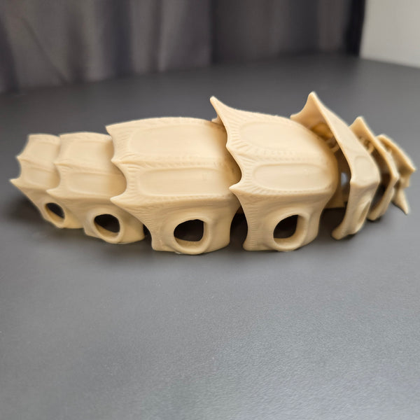 Side View of 3D Printed Ancient Skeleton from Subnautica
