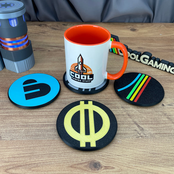 ARC Raiders 3D printed gaming coaster with textured surface