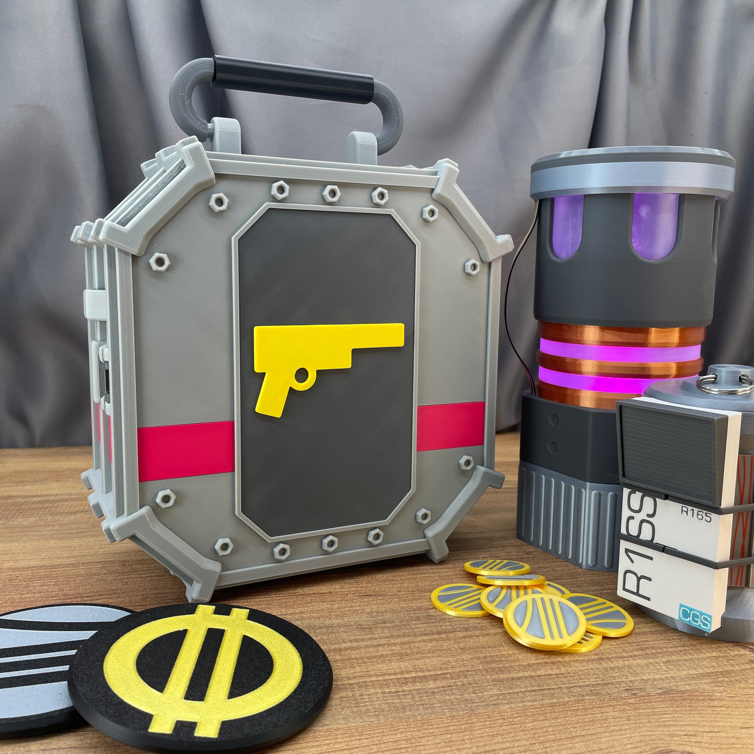 Flanking MK3 augment box 3D printed gaming prop