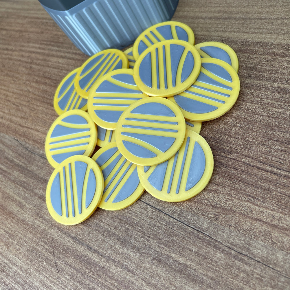 Coin Raoder Zvip Arc Raiders Token Coins | Gold & Silver 3D Printed Raider Tokens