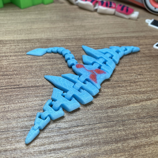 Ghostray full-colour collectible toy from Subnautica