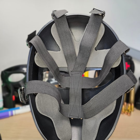 back angle of Tarkov-inspired Atomic Defence Mask