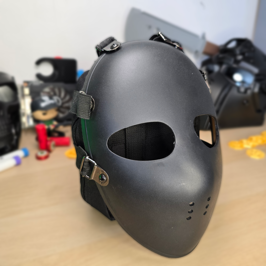 Front right view of Atomic Defence Ballistic Mask Replica – Tarkov