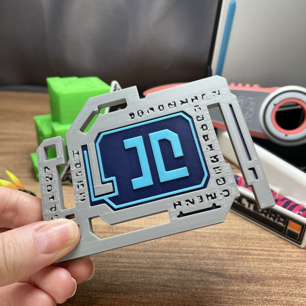 Blue Subnautica tablet 3D printed gamer collectible