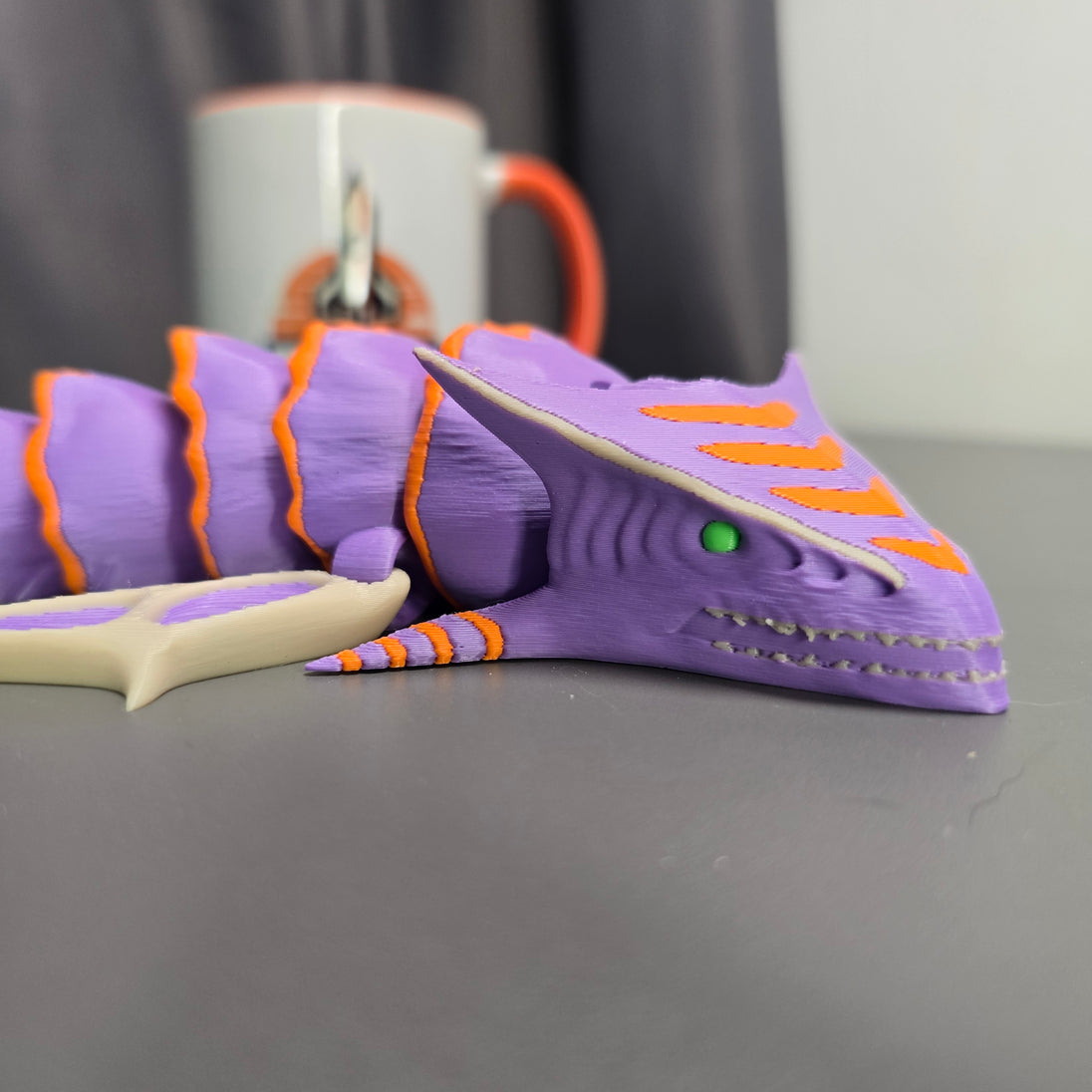 Boneshark Toy Flexible Segments for Display
