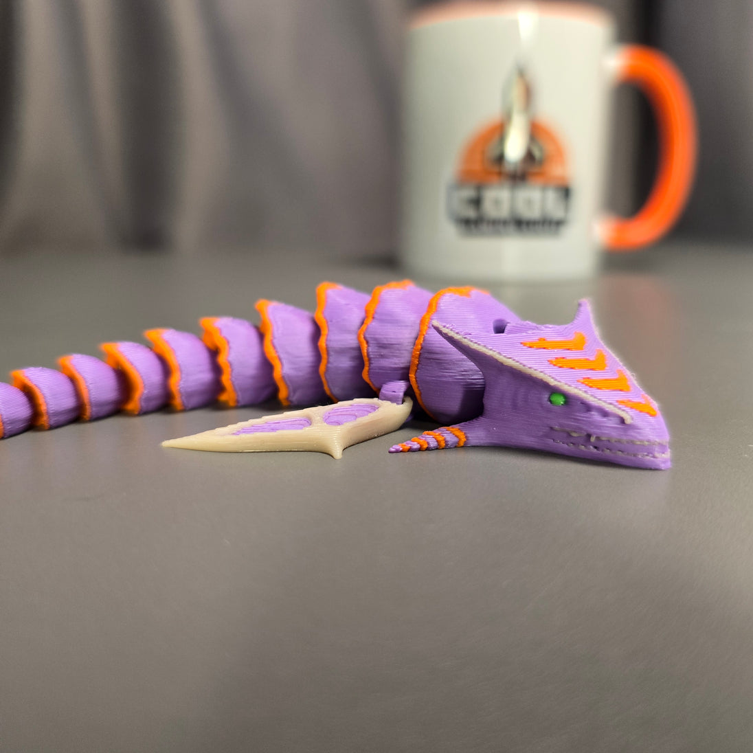 Small Full Colour Boneshark Toy – Subnautica Fan Model
