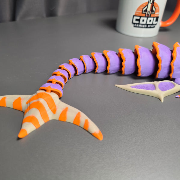 Small Full Colour Boneshark Toy – Subnautica Fan Model
