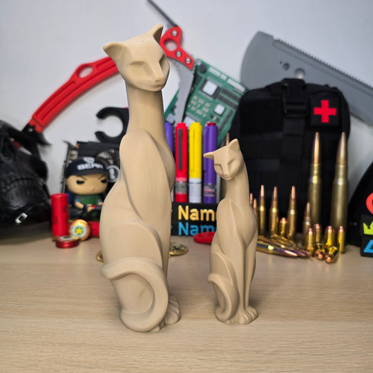 Cat Figurine Replica on Display – Inspired by Escape From Tarkov
