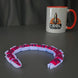 Crabsnake Articulated Toy with Glow-in-the-Dark Blue Accents
