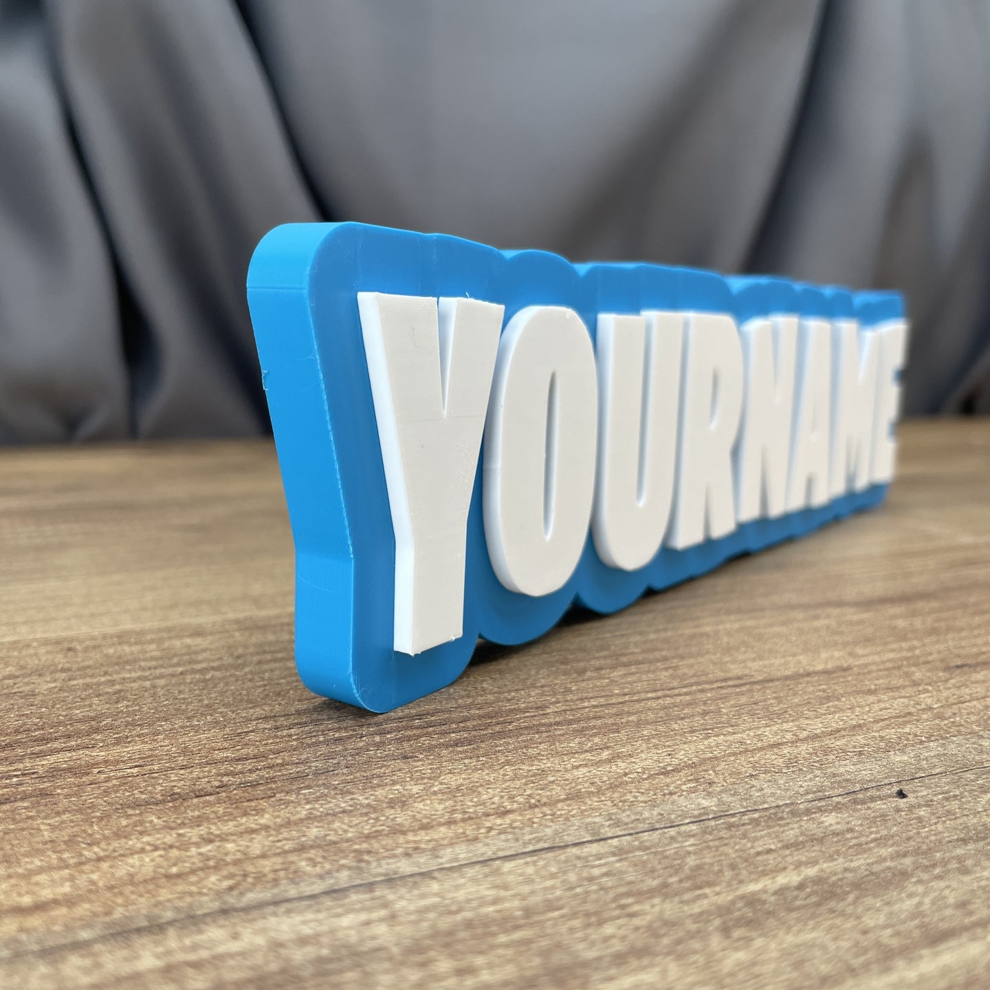 kids personalised gamer name plate fortnite design