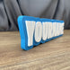kids personalised gamer name plate fortnite design