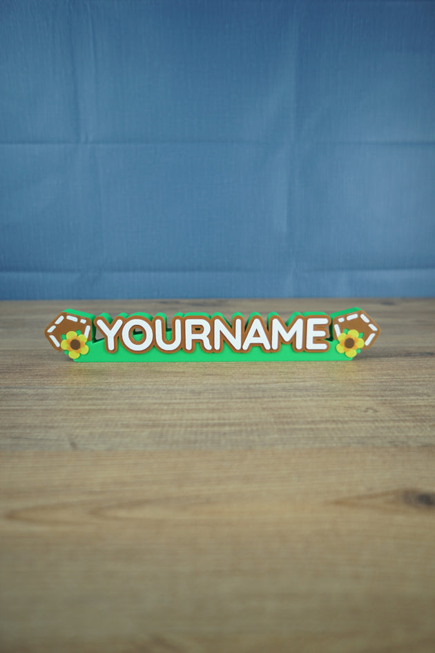 Custom Palia Cardigancore nameplate with username