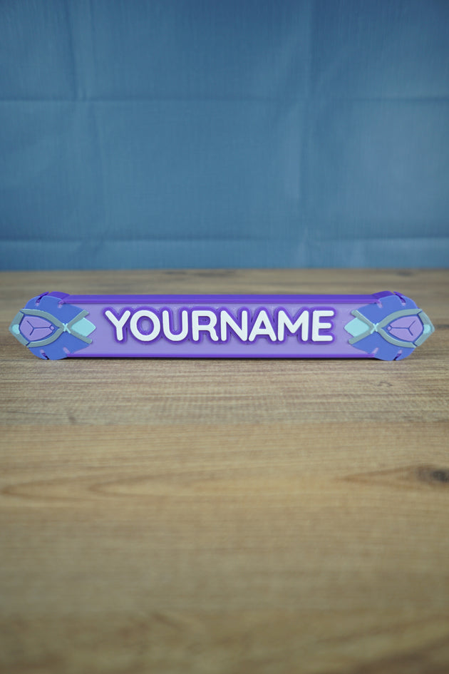 Custom Zendruu tree nameplate Palia inspired 3D printed sign