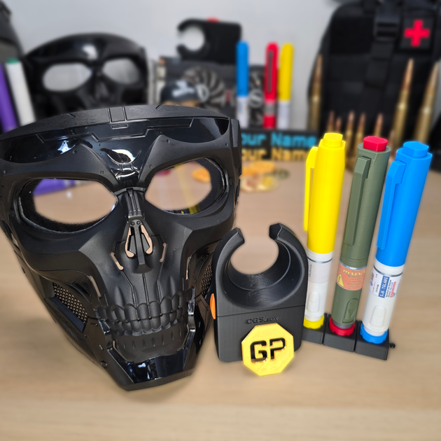 Death Shadow Mask Replica Front View – Escape From Tarkov Bundle