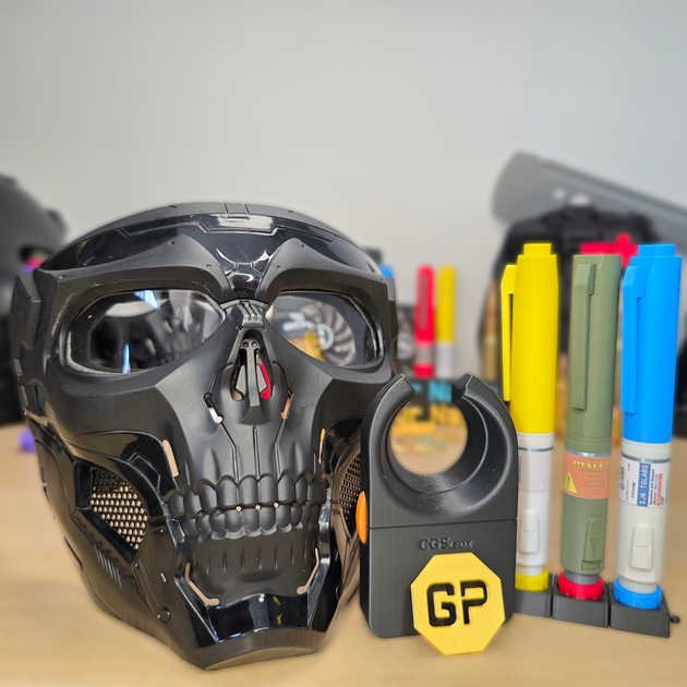 Death Shadow Mask Replica bundle on Display – Escape From Tarkov