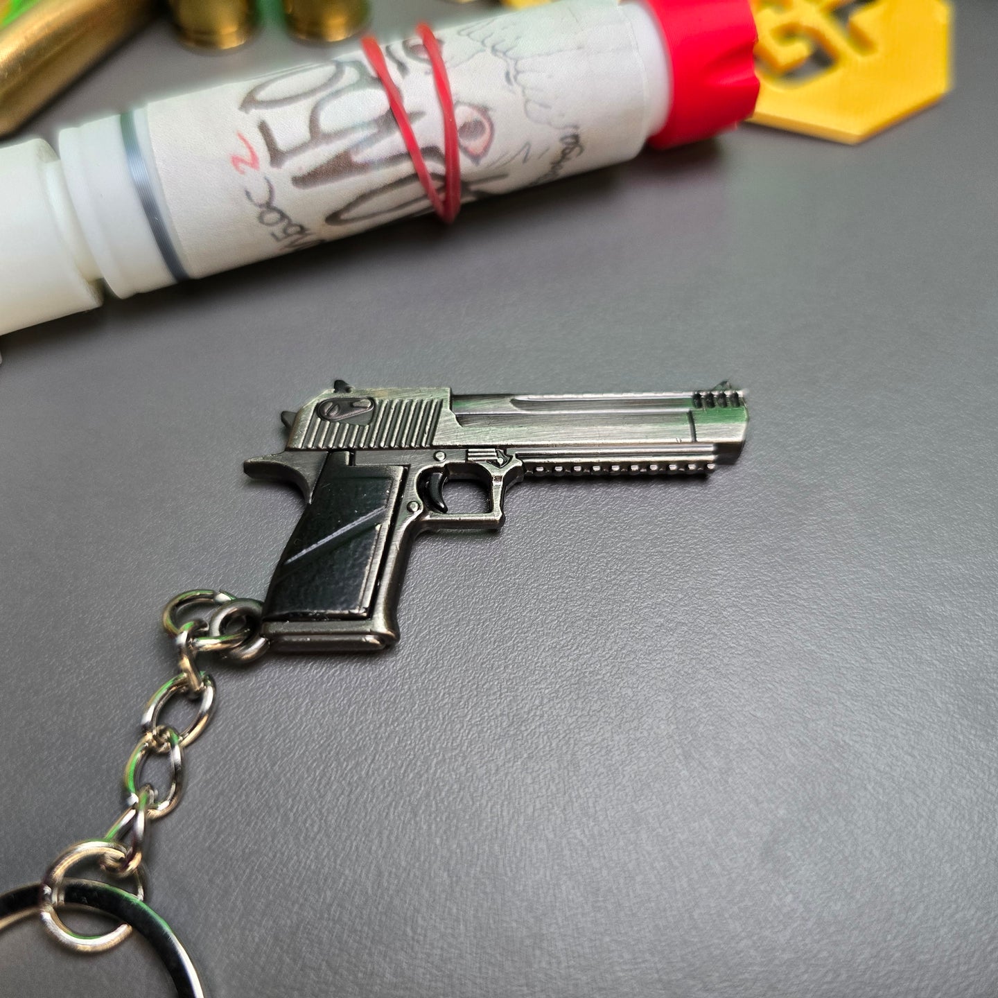 Desert Eagle .50 AE mini keychain replica

