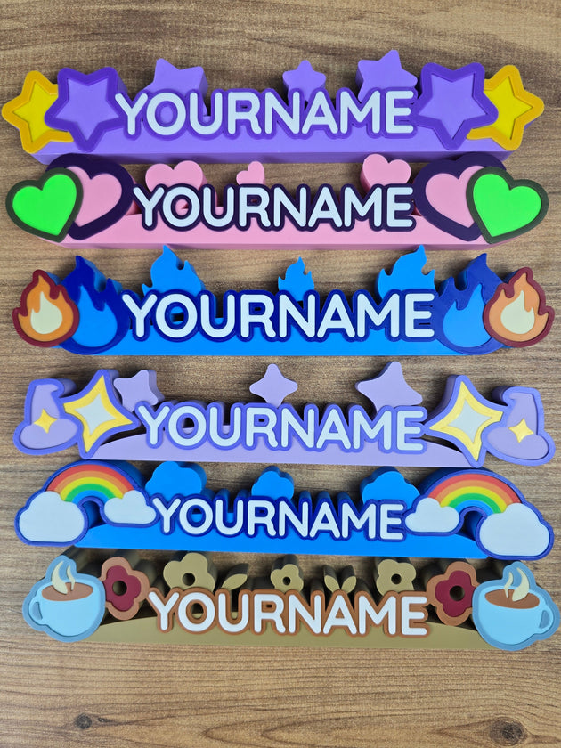 Custom fantasy nameplate sign for gamers and collectors