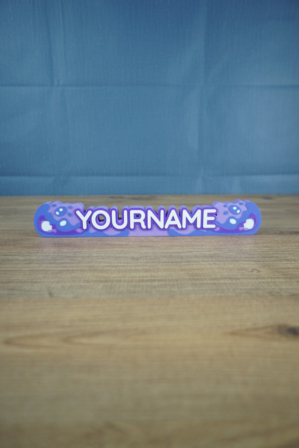 Custom Elderwood Protector nameplate Palia inspired design