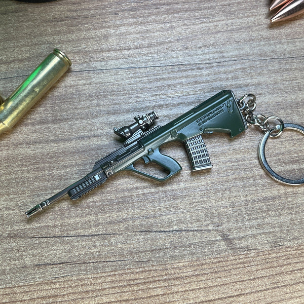 Escape from Tarkov AUG modded metal keyring
