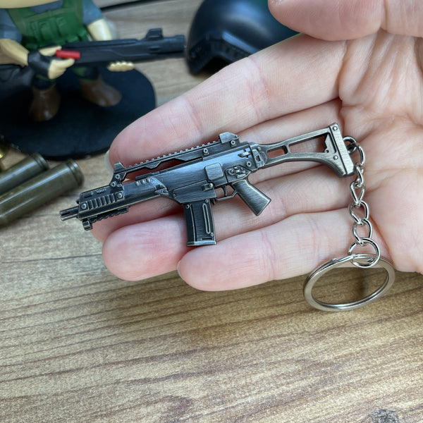 HK G36 assault rifle keychain gift for gamers