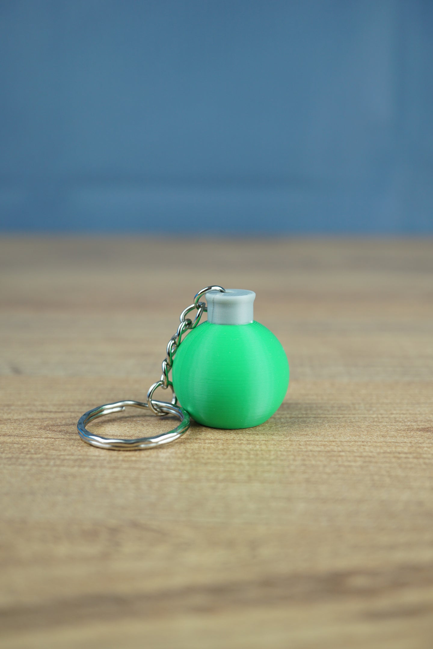 Factorio agricultural science pack keyring green flask