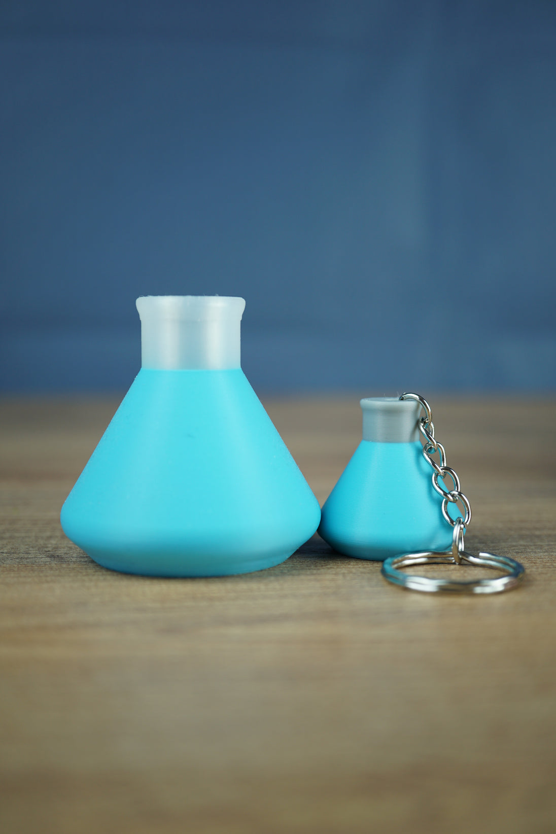 Factorio chemical science flask light blue display model
