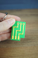 Factorio circuit keyring used as gamer gift and keychain accessory