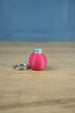 Factorio electromagnetic science pack keyring pink flask