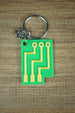 Factorio green electronic circuit keyring 3D printed collectible