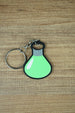 Factorio logistic science flat keyring light green design