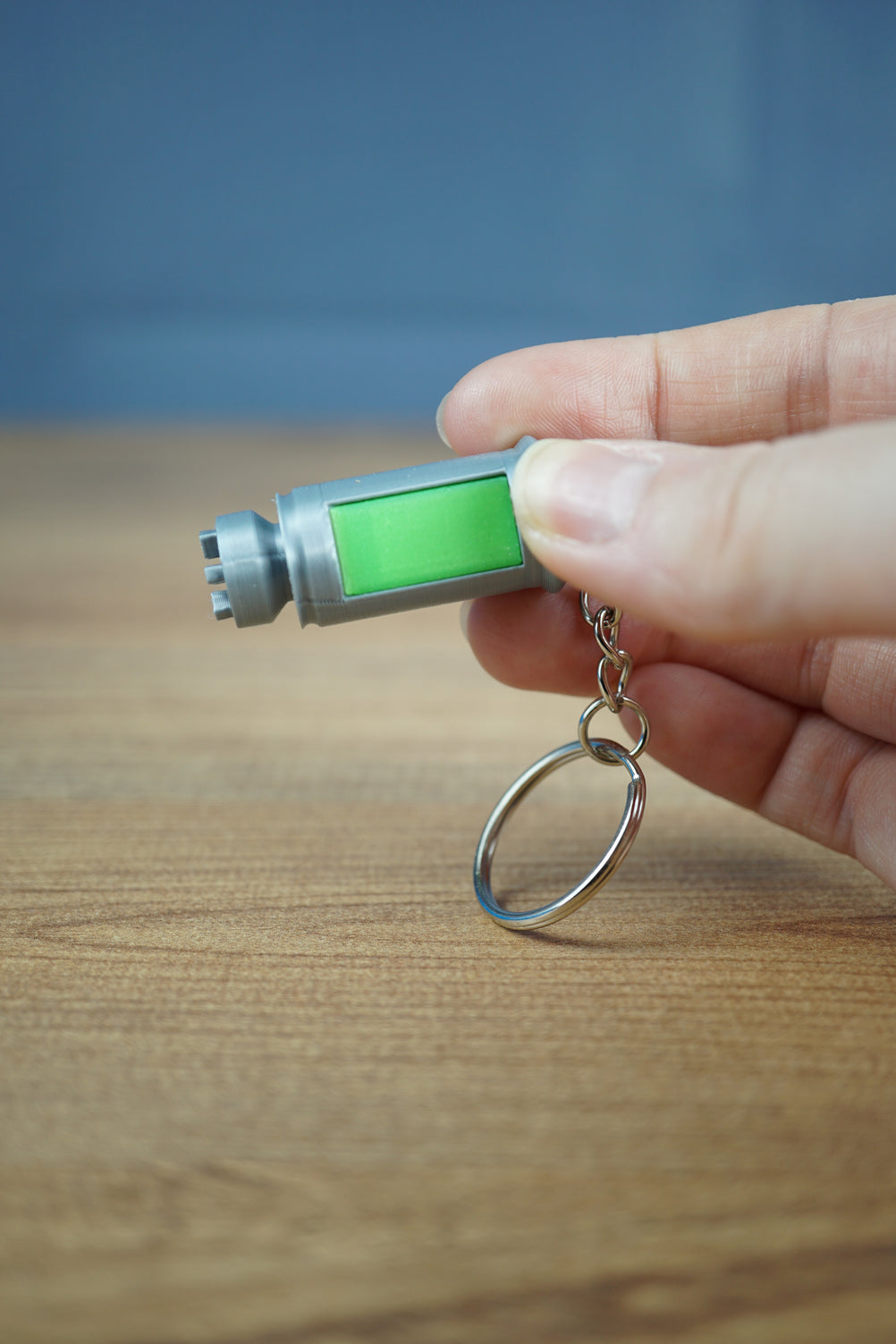 Factorio Nuclear Fuel Keychain Glow in Dark 3D Print