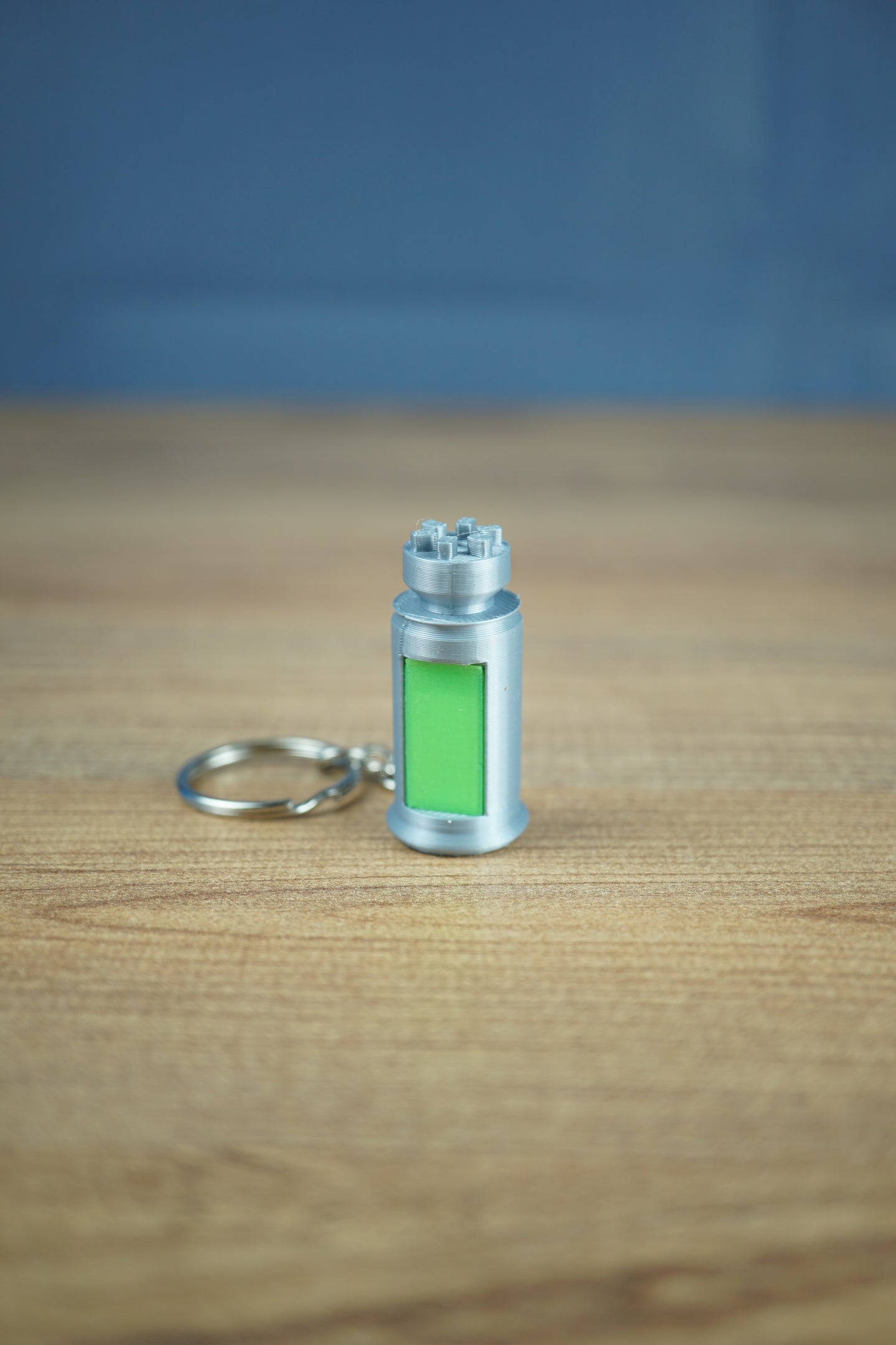 Factorio nuclear fuel 3D printed keychain glow in dark