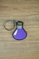Factorio production science flat keyring purple design