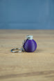 Factorio promethium science pack keyring dark purple flask