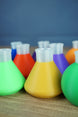 Factorio science flasks pen holder in multiple colours