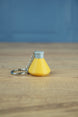 Factorio utility science pack keyring yellow flask