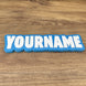 fortnite fan gift personalised name plate