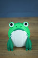 3D printed frog plush style collectible side angle