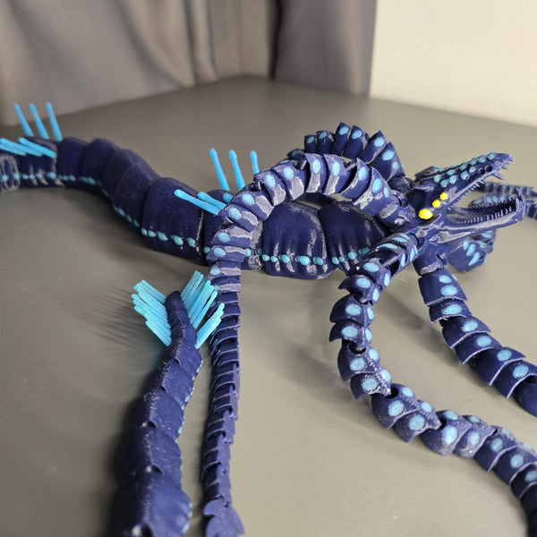 Close-up of Articulated Joint on 3D Printed Gargantuan Leviathan
