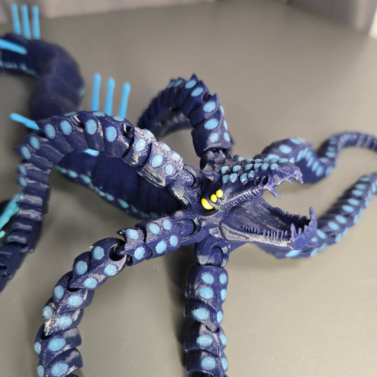 Close-up of Articulated Joint on 3D Printed Gargantuan Leviathan
