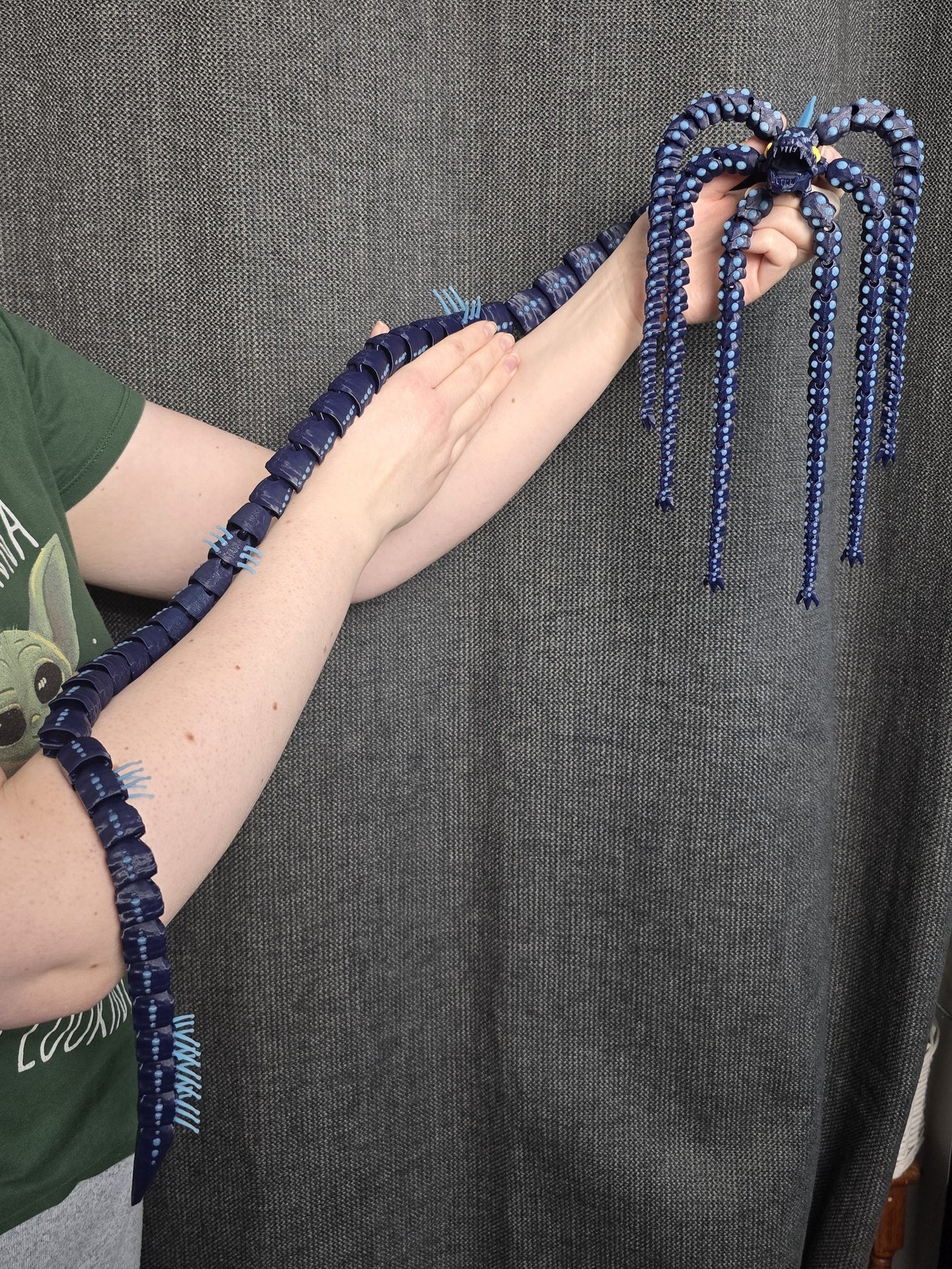 Gargantuan Leviathan Toy Size Comparison in Hand