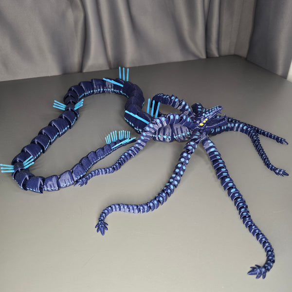Side Profile of Gargantuan Leviathan 3D Printed Articulated Model