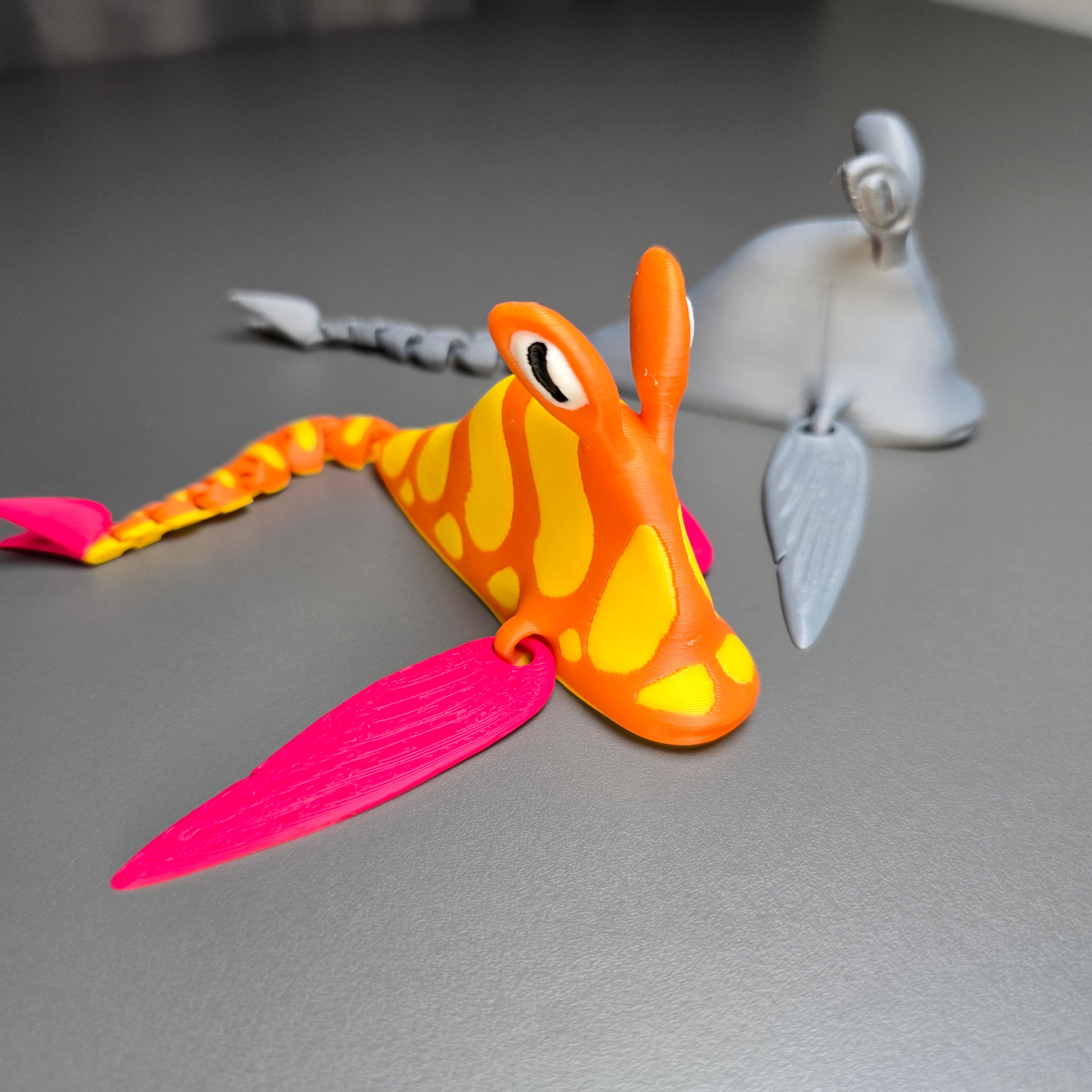 Full Colour And Grey Together Garryfish Articulated Figure – Subnautica Collectible
