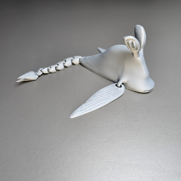 Grey Garryfish Articulated Toy – Subnautica 3D Printed Model