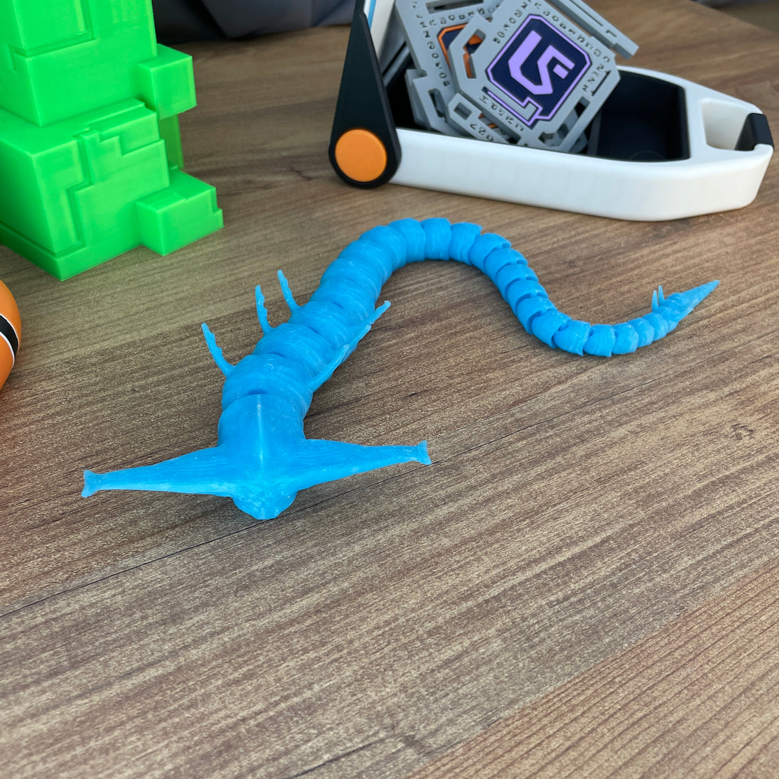 Articulated Segments of Ghost Leviathan Toy in Detail
